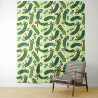 Quirky Festive Christmas Pickles Pattern