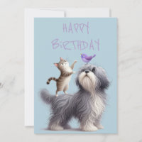 Quirky Friendship of Dog, Cat and Bird