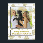 Quirky Fun All Inclusive Holiday Seasonal<br><div class="desc">This fun holiday postcard will cover all the bases! The caption reads: Wishing you a fabulous ChristmaSolsticHanukKwanzaa! - melding Christmas,  Solstice,  Hanukkah,  and Kwanzaa into one deliciously quirky word. Perfect for sending seasonal greetings to a broad audience!</div>