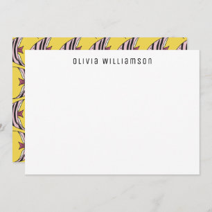 Quirky Fun Yellow Angel Fish Notecard