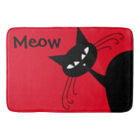 Quirky Funny Black Cat Feline