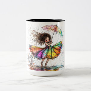 Quirky Girl Rain Little Things Mug