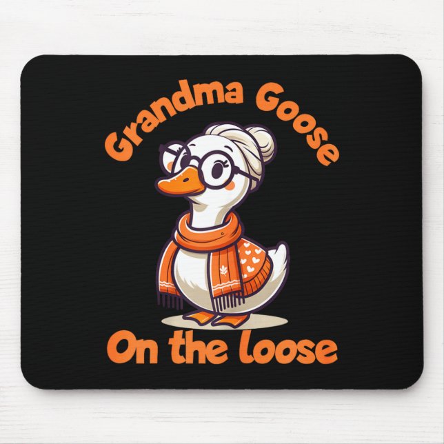 Quirky Goose Creations Funny Grandma Goose On The  Mouse Mat (Front)