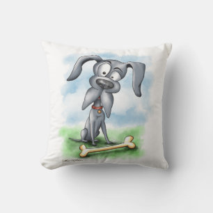 Quirky Great Dane Cartoon Cushion
