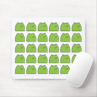 Quirky Green Frog Pattern | Cute Animal Mouse Pad
