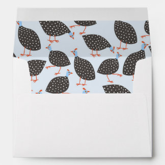 Quirky Guinea Fowl Bird Pattern Envelope