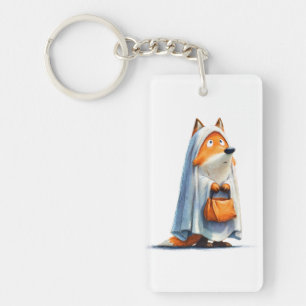 Quirky Halloween Fox Key Ring