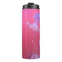 Quirky Jellyfish in the Pink Water