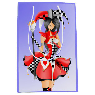 Quirky Jester and puppet king Medium Gift Bag