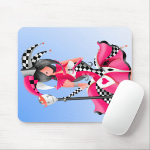 Quirky Jester and Puppet King Mouse Mat