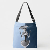 Quirky Jester Holding two Playing Cards