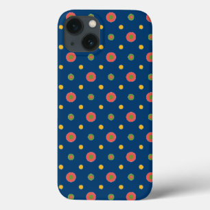 Quirky Jumbo Polka Dots Navy Blue iPad Mini Case