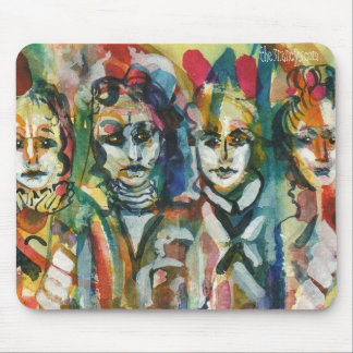 Quirky Ladies II Watercolor Mousepad