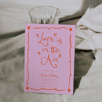 Quirky Love Is In the Air Bridal Shower Orange