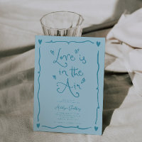 Quirky Love Is In the Air Bridal Shower Turquoise