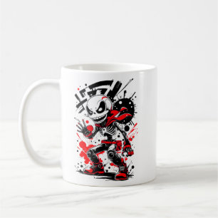 Quirky Manga Robot Skeleton Tee Coffee Mug
