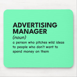 Quirky Marketing Manager Definition Mouse Mat