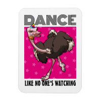 Quirky Ostrich Dance Like No One's Watching Design