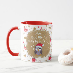 Quirky Owl Holiday Mug