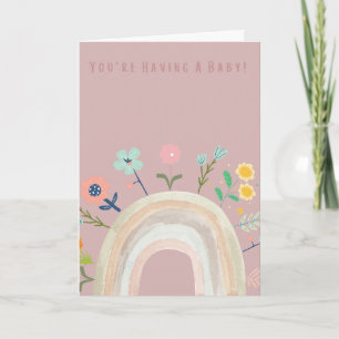 Quirky & Pretty "You're having a Baby Card