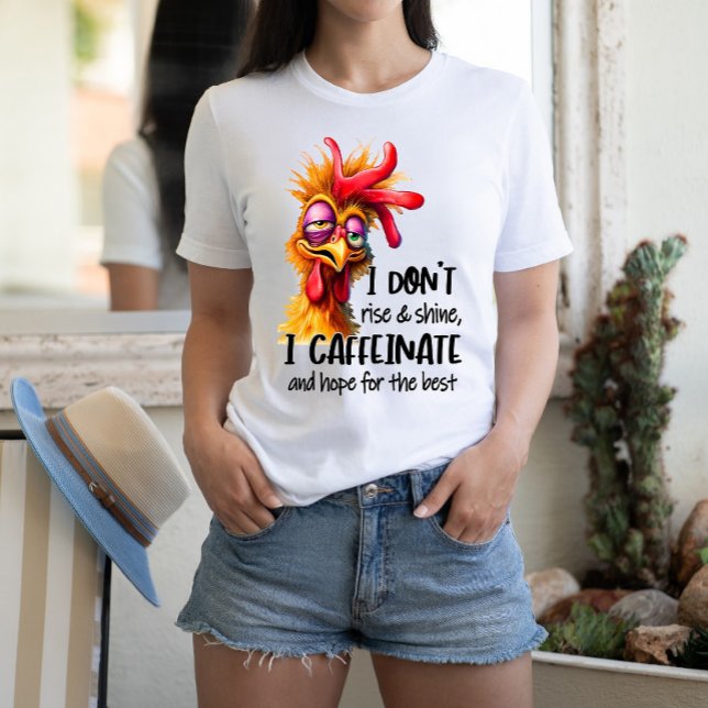 Quirky Rooster With Comical Expression T-Shirt (Creator Uploaded)