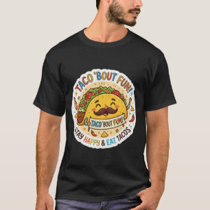 Quirky Taco Sticker Design – Colourful Foodie Appa T-Shirt