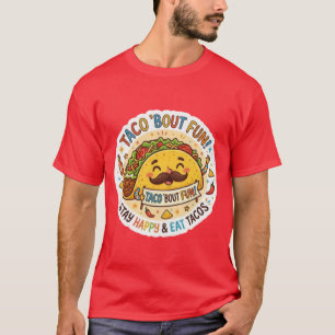 Quirky Taco Sticker Design – Colourful Foodie Appa T-Shirt