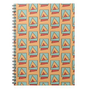 Quirky Vintage Retro Pattern Notebook