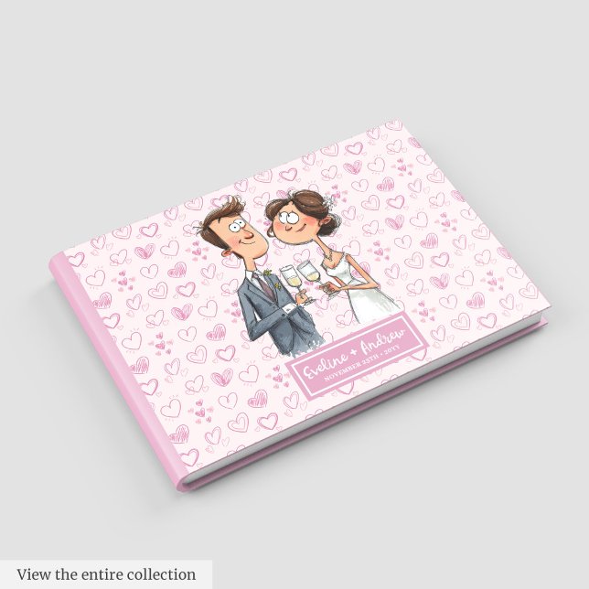 Quirky Watercolor Wedding Memory Guest book (Quirky Watercolor Wedding Memory Guest book)