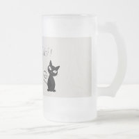 Quirky Whimsical Black Cat Glittery-Hello Gorgeous