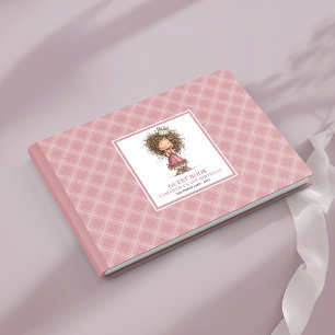 Quirky whimsy girl 6th birthday party guest book