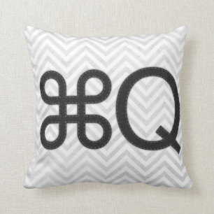 Quit Apple Q Mac Pillow
