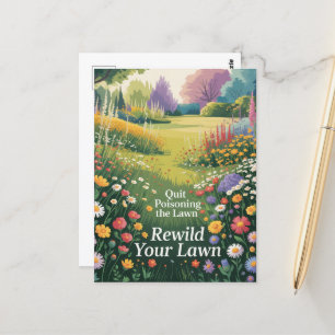Quit Poisoning Your Lawn Postcard