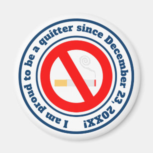 Quit smoking milestone reward magnet