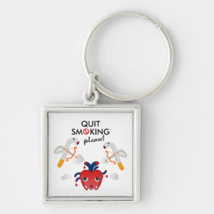 Quit smoking please key ring