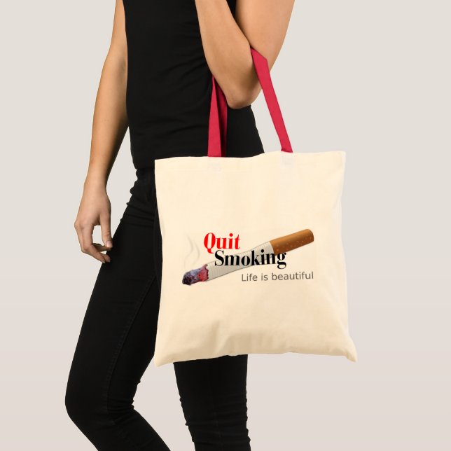 Quit Smoking Tote Bag (Front (Product))