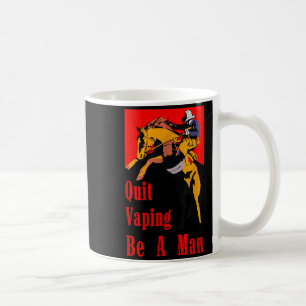 Quit Vaping Man Cowboy For Artwork Coffee Mug