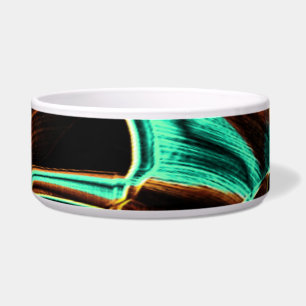 Quite crooked curves aquamarine and coffee grooves