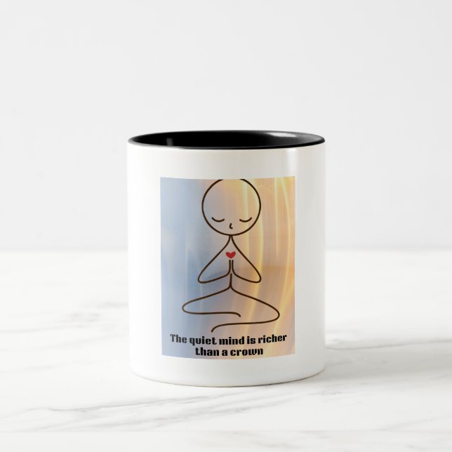 QUITE MIND Two-Tone COFFEE MUG (Center)