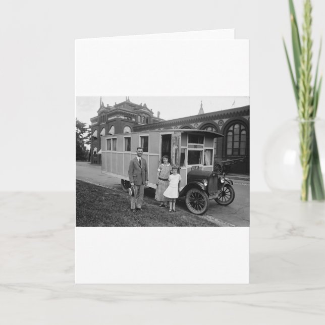 Quite Probably the First Ever MOBILE HOME Card (Front)