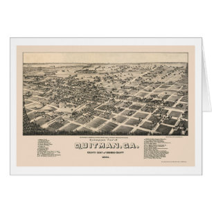 Quitman, GA Panoramic Map - 1885