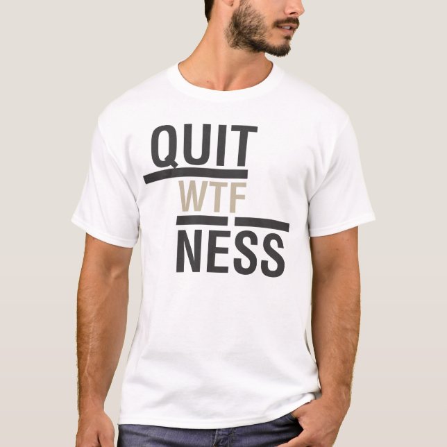 Quitness Tshirt 2 Black (Front)