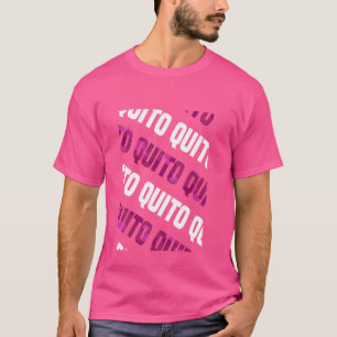 Quito Camo Pattern Pink Camouflage T-Shirt