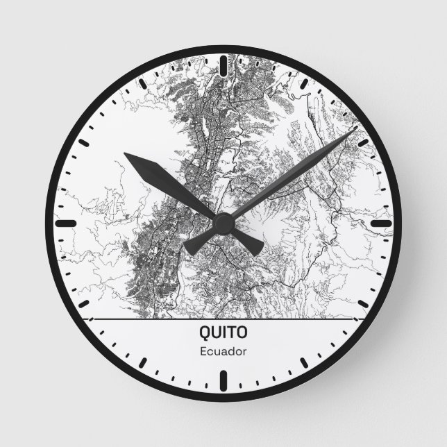Quito Clock City Line Art (Front)