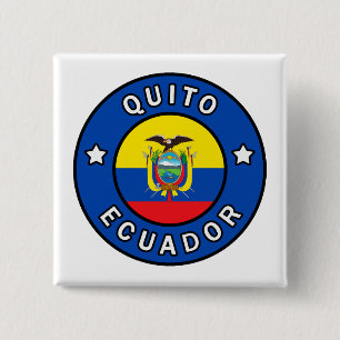 Quito Ecuador 15 Cm Square Badge