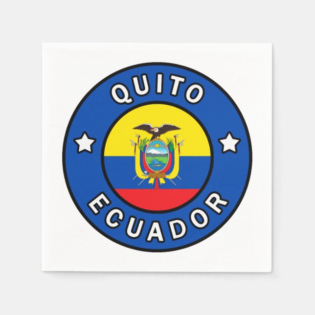 Quito Ecuador Napkin (Front)