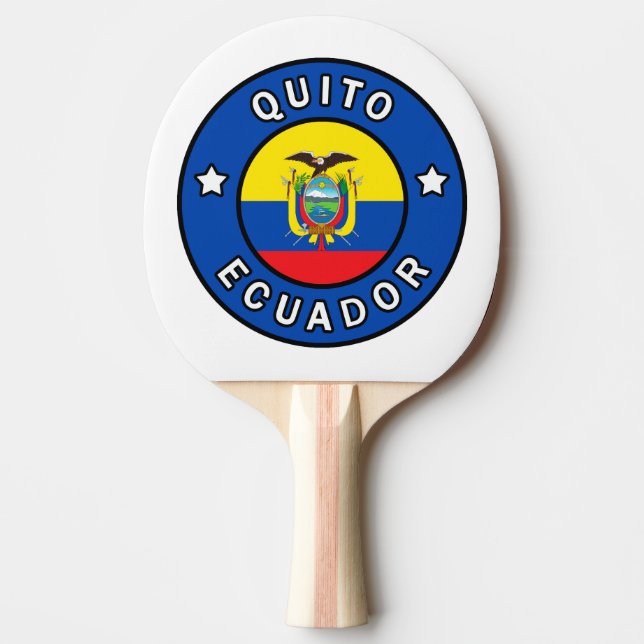 Quito Ecuador Ping Pong Paddle (Front)