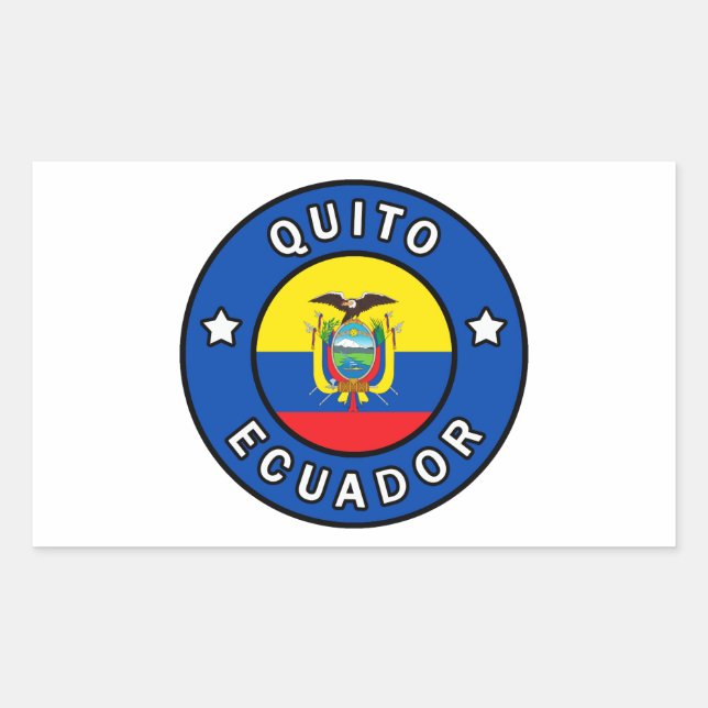 Quito Ecuador Rectangular Sticker (Front)