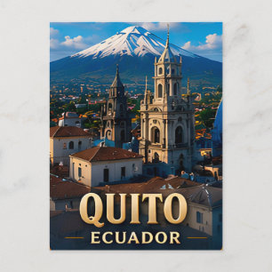 Quito Ecuador Travel City Souvenir Keepsake Postcard