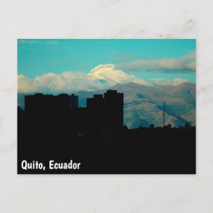 Quito volcano postcard